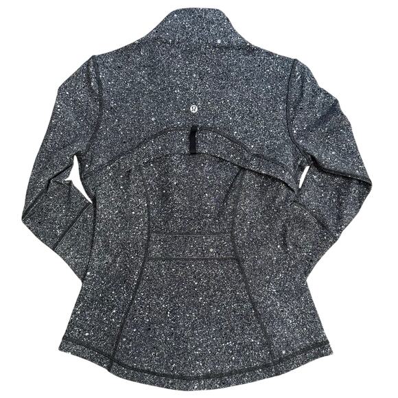 Lululemon Define Jacket Luon Full-Zip Fitted Luminesce Splatter White Black Sz 6 - Picture 2 of 11